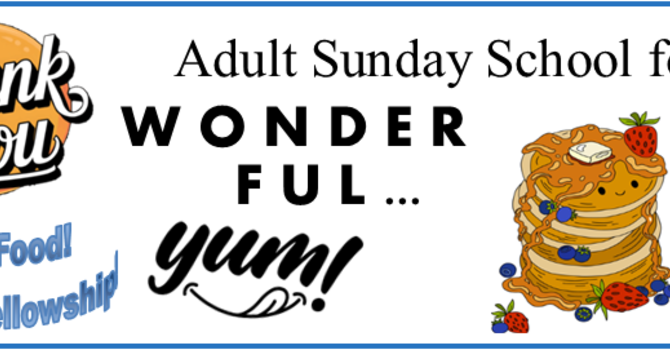 Thank you!! Sunday School Breakfast image