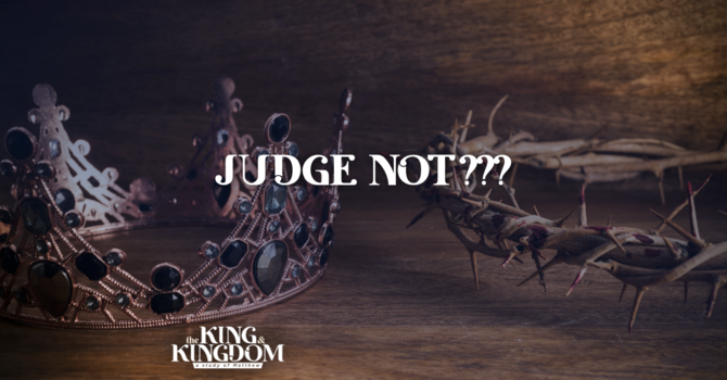 Judge Not???