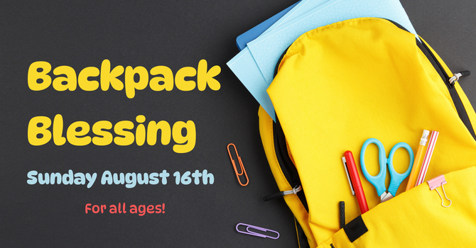 Backpack Blessing