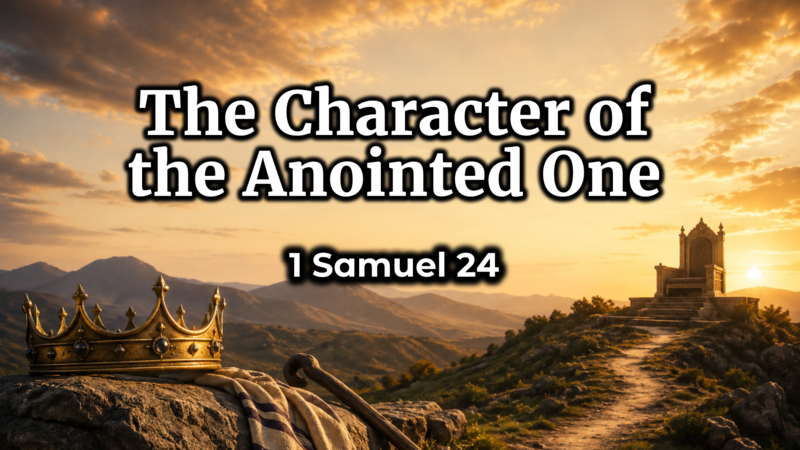 The Character of the Anointed One