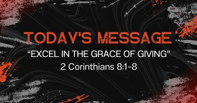 EXCEL IN THE GRACE OF GIVING
