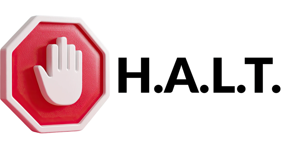 H.A.L.T.  Stop Before Making Bad Decisions