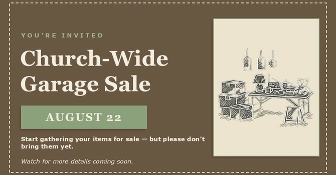 GARAGE SALE