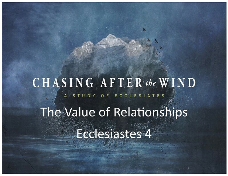The Value of Relationships