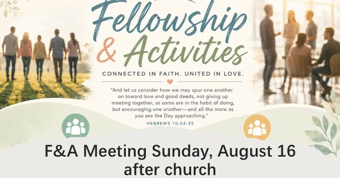 Fellowship & Activities Meeting
