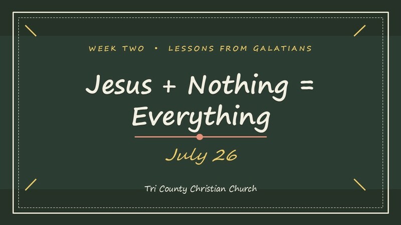 Jesus + Nothing = Everything