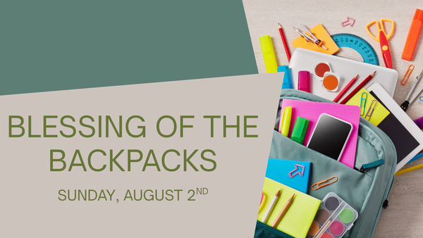Blessing Of The Backpacks