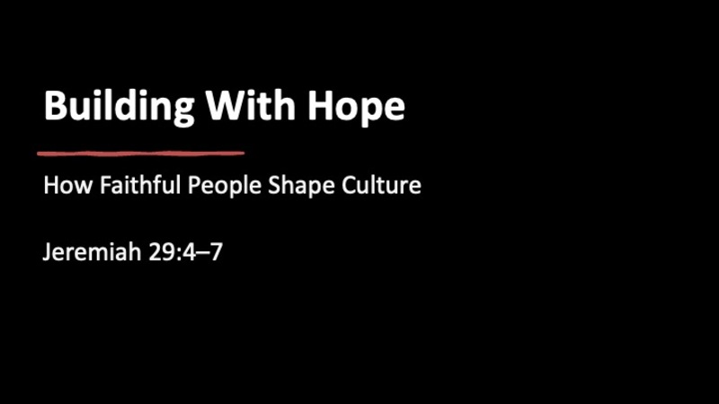 Building with Hope