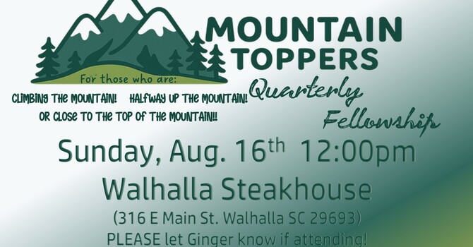 Mountain Toppers Quarterly Fellowship