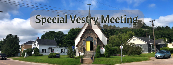 Special Vestry Meeting