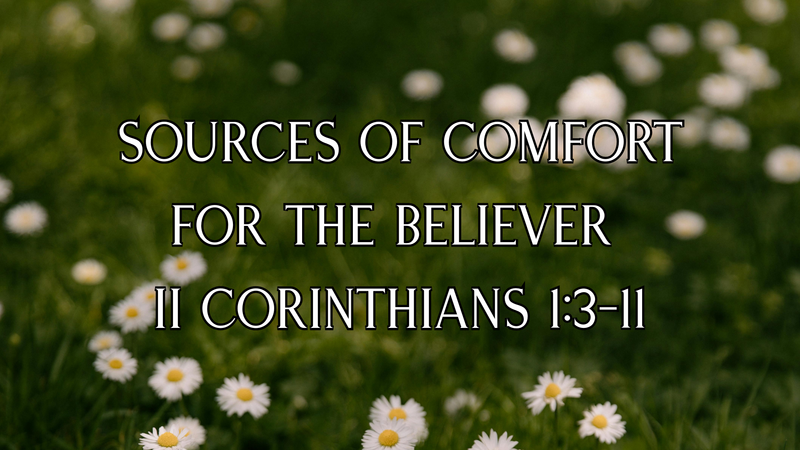 Sources of Comfort for the Believer