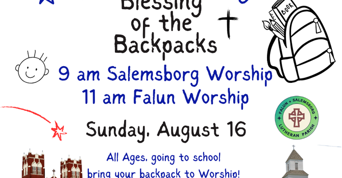 Back Pack Blessing