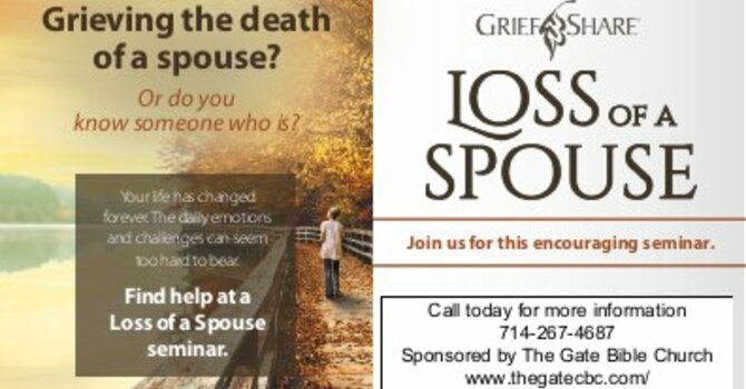 GriefShare: Loss of a Spouse Seminar 