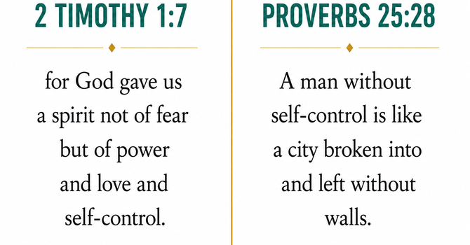 2 Timothy 1:7 & Proverbs 25:28 image