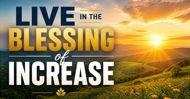 Live in the Blessing of Increase image