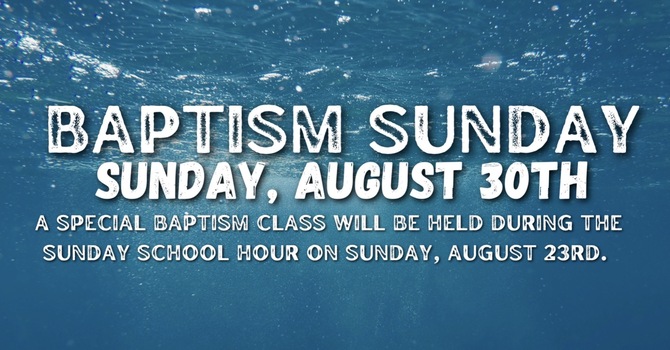 Baptism Sunday