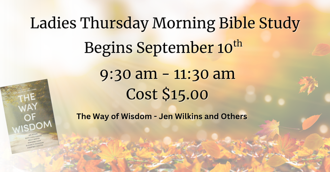 Ladies Thursday Morning Bible Study