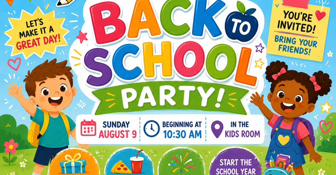 Kids Back To School Party