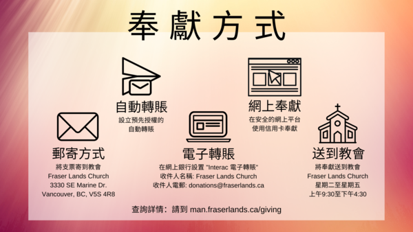 奉獻方式