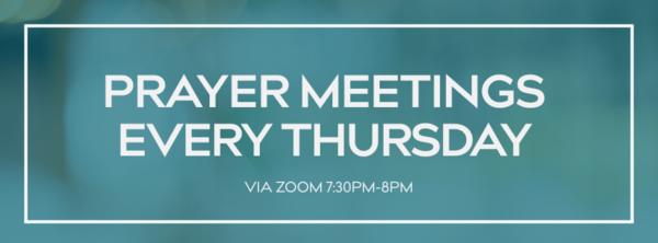 Thursday Zoom Prayer Meeting