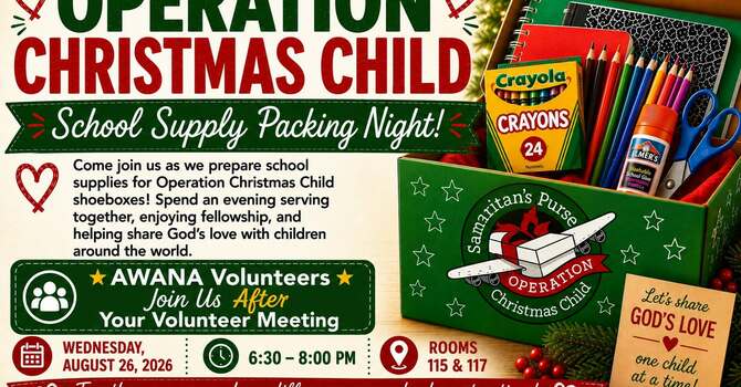 OCC: Pack School Supply Bags