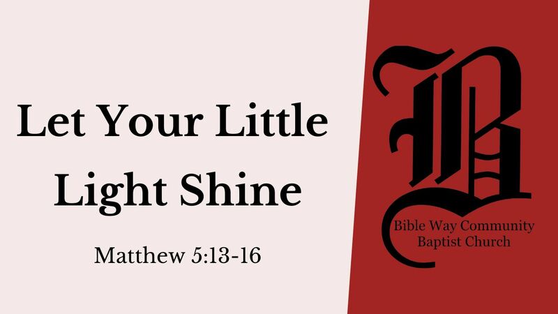 Let Your Little Light Shine