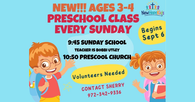 New Preschool Classes