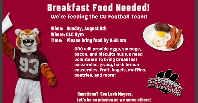 CU Football Breakfast