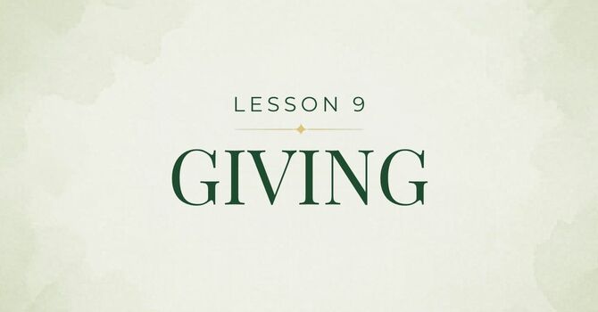 Giving