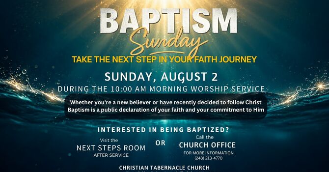 Baptism Sunday