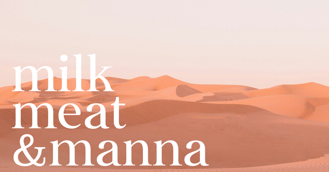 Milk, Meat, & Manna (Week 3)
