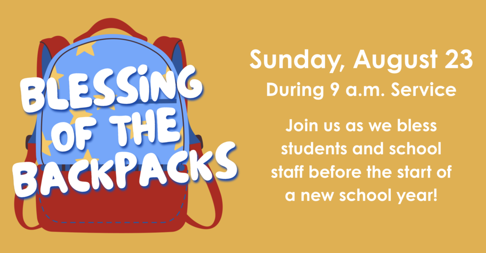 Blessing of the Backpacks
