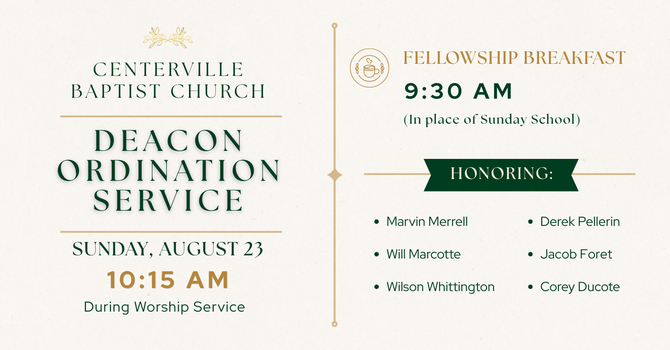 Deacon Ordination Service