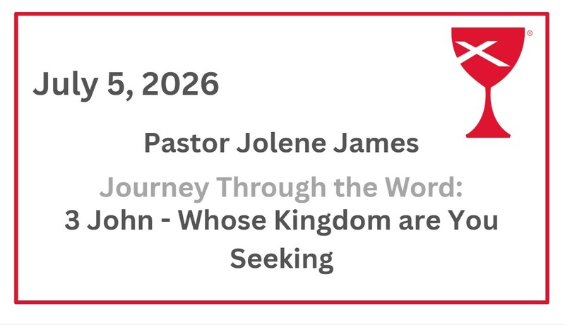 Journey Through the Word: 3 John - Whose Kingdom are You Seeking?