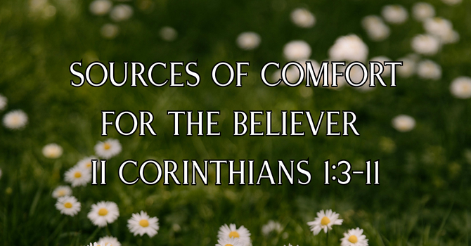 Sources of Comfort for the Believer