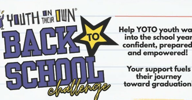 Youth on Their Own – Back to School drive image