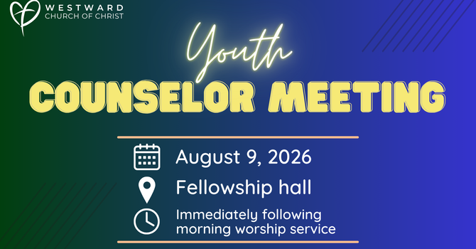 Youth Counselor Meeting