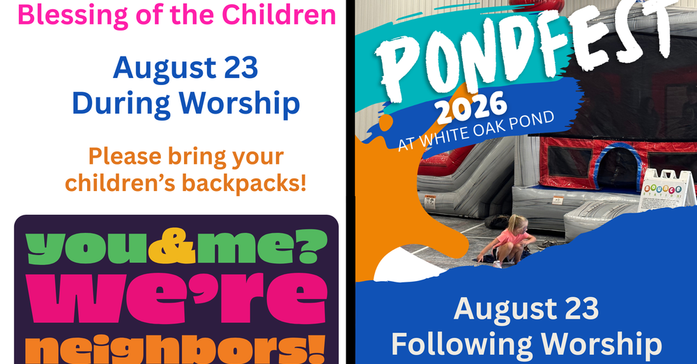 Blessing of the Children & Pondfest