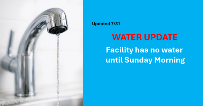 Water is OFF until Sunday