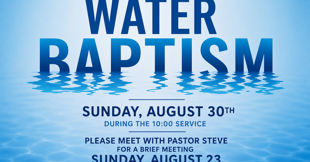 Baptism Sunday