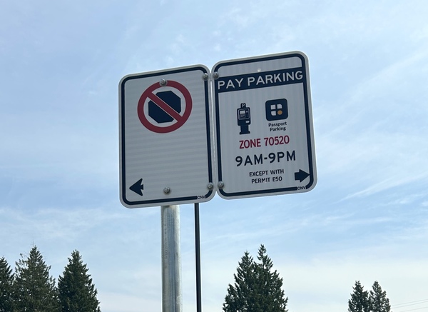 Pay Parking Zone on E 23rd Street