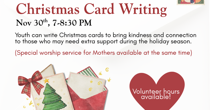 Christmas Card Writing Activity