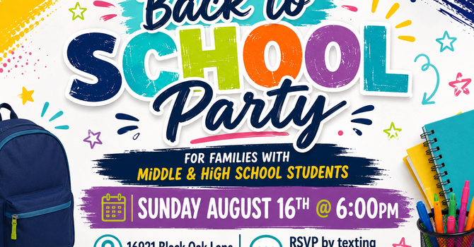 BACK TO SCHOOL PARTY