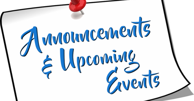 August Announcements