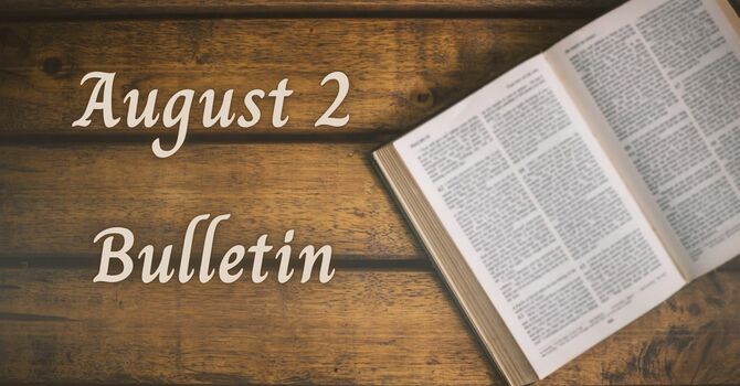 August 2, 2026 Bulletin image
