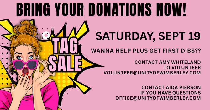 Unity of Wimberley Tag Sale