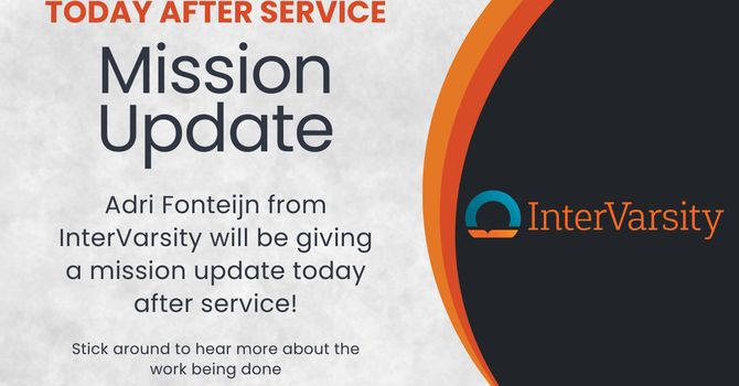 InterVarsity Mission Update
