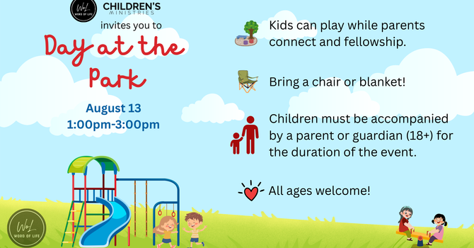 Children's Ministry Park Day