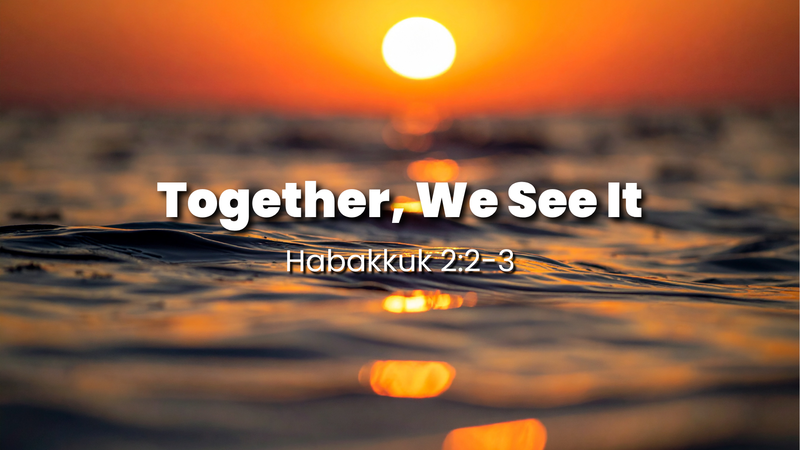 Together, We See It