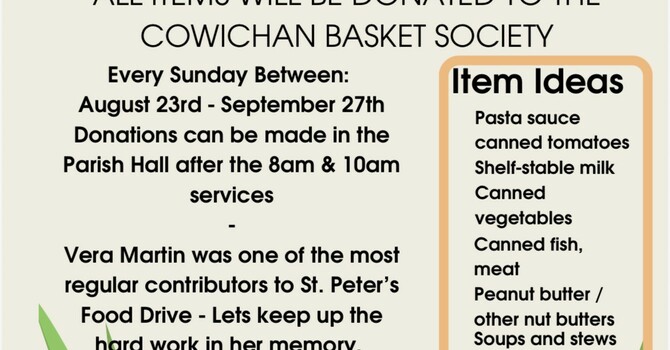 Vera Martin Memorial Food Drive 
